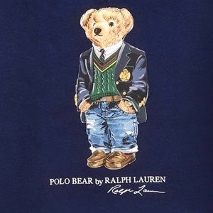 polo ralph lauren men's preppy bear fleece sweatshirt